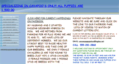 Desktop Screenshot of ceeceespuppypalace.com